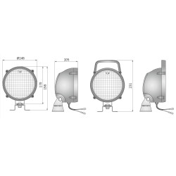 Lampa halogen robocza szperacz H3 rozproszone