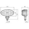 Lampa robocza halogen przód przedni LED 5500LM SUPER MOCNA - 2szt CRV1D.55901