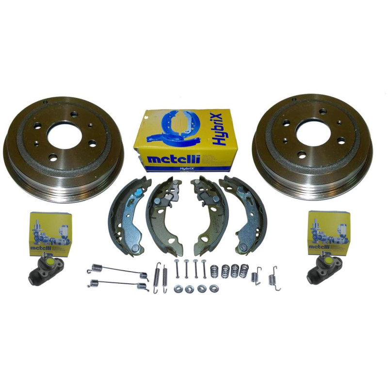 Bębny szczęki cylinderki hamulcowe Fiat Panda II (03-12) bez ABS Bębny szczęki cylinderki hamulcowe Fiat Panda II (03-12) bez ABS