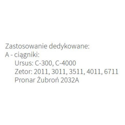 Reflektor przód przedni P+L H4 przewód Ursus Zubron ZELMOT Wesem