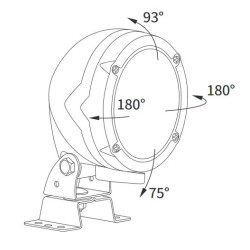Lampa robocza halogen zlacze AMP Wesem