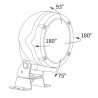 Lampa robocza halogen zlacze AMP Wesem