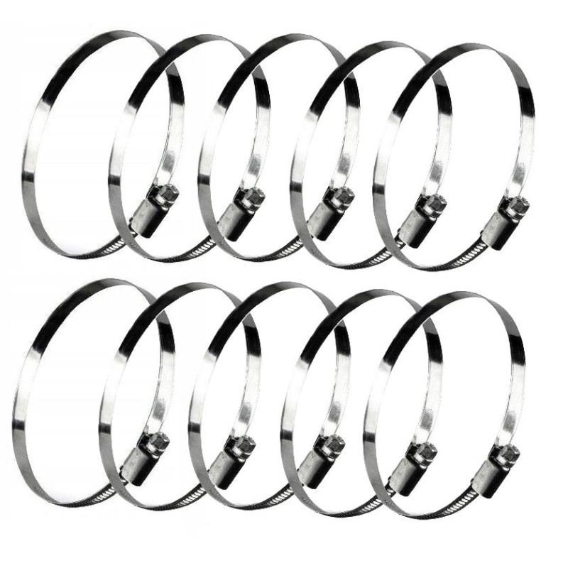 Opaska ślimakowa zaciskowa nierdzewna W2 20-32mm 10 sztuk