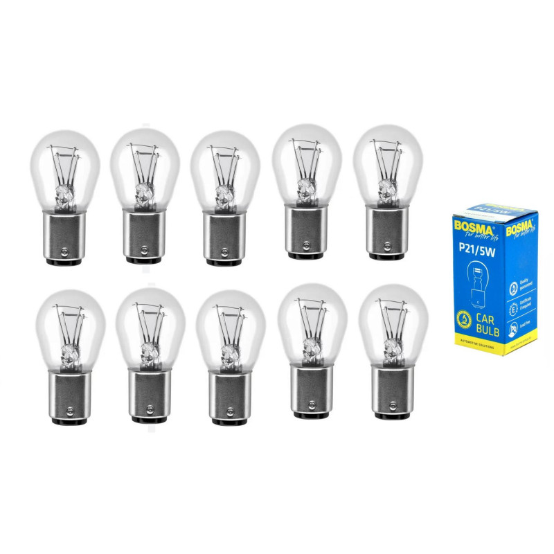 Żarówka żarówki Bosma P21/5W 12V - 10 szt
