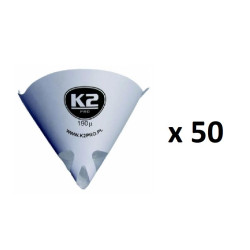 K2 Filter papierowy nylonowy sitko lakiernicze 190 mikronów x 50 sztuk