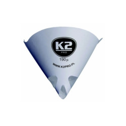 K2 Filter papierowy nylonowy sitko lakiernicze 190 mikronów x 50 sztuk