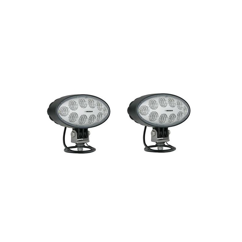 2x lampy lampa robocza halogen LED Wesem 4000LM przewód przód tyl CRV1B.52301 2x lampy lampa robocza halogen LED Wesem 4000LM przewód przód tyl CRV1B.52301