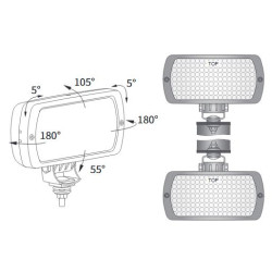 Lampa robocza halogen szperacz H3 rozproszone