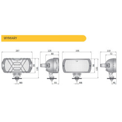 Lampa robocza halogen szperacz H3 rozproszone