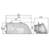 Reflektor lampa lewy H4 Polonez Caro Atu Plus mocowanie hydrokorektor 0295.46640