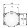 Halogen przeciwmgielny Fi80 przewód AMP Wesem HM4.23600
