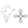 Lampa robocza LED 2000LM rozproszone kat rozsylu 35 przewód CRC5K.54801