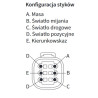 Reflektor lampa Wesem H4 wózek koparka ładowarka Agri JCB lewa - prawa RGV1.49020