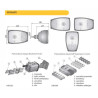 Reflektor lampa Wesem H4 wózek koparka ładowarka Agri JCB lewa - prawa RGV1.49020