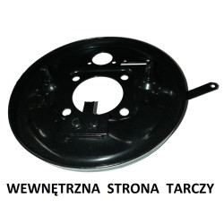 Tarcza kotwiczna tył lewa Fiat 126p STD Standard