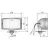 Lampa robocza szperacz halogen 138x78 Wesem LPR6.27381