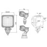 Lampa robocza halogen LED 1500LM rozproszone cofania przewod LED7.50902