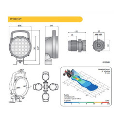 Lampa robocza przewód uchwyt omega WESEM LOR2.09339