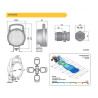 Lampa robocza przewód uchwyt omega WESEM LOR2.09339