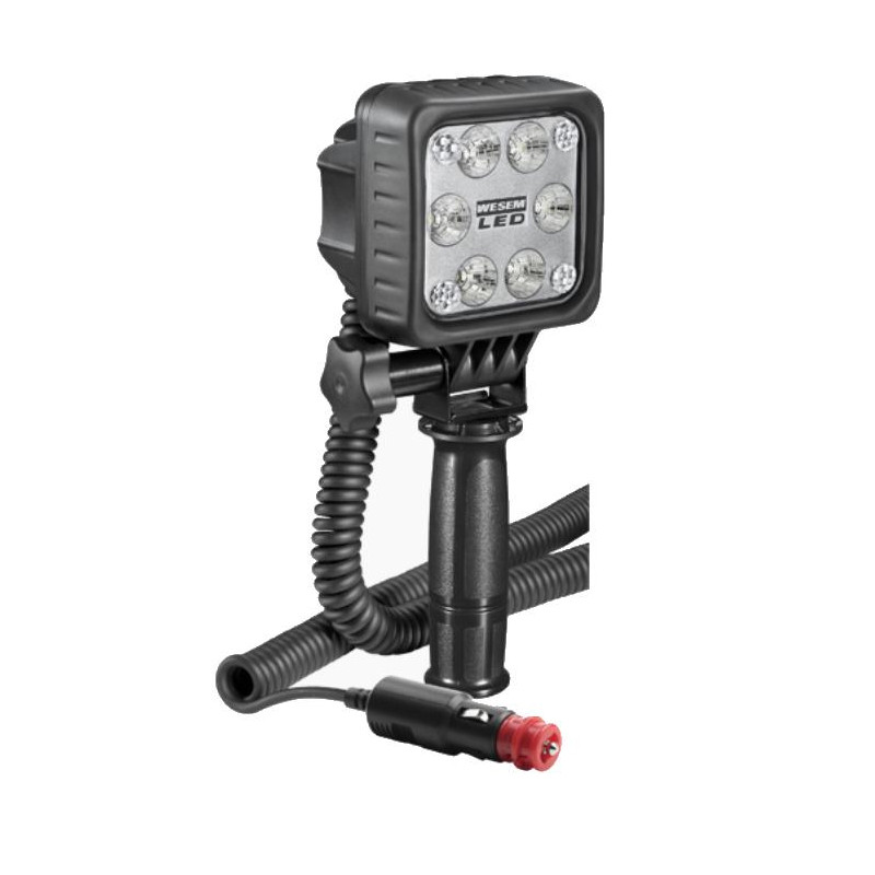 Lampa robocza halogen LED 2500lm skupione kat 6 przewód 8m STRAZ LED8F.51086