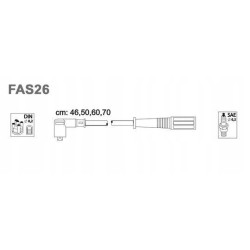 Kable przewody zapłonowe świece Fiat Panda II 2005-2010 1.1
