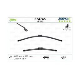 Wycieraczki przód Valeo Fiat Panda III 2010-.. Lancia Ypsilon 2011-..