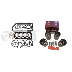 Zestaw cylindry tłoki pierścienie uszczelki silnika Skoda Fabia 1.4 MPI