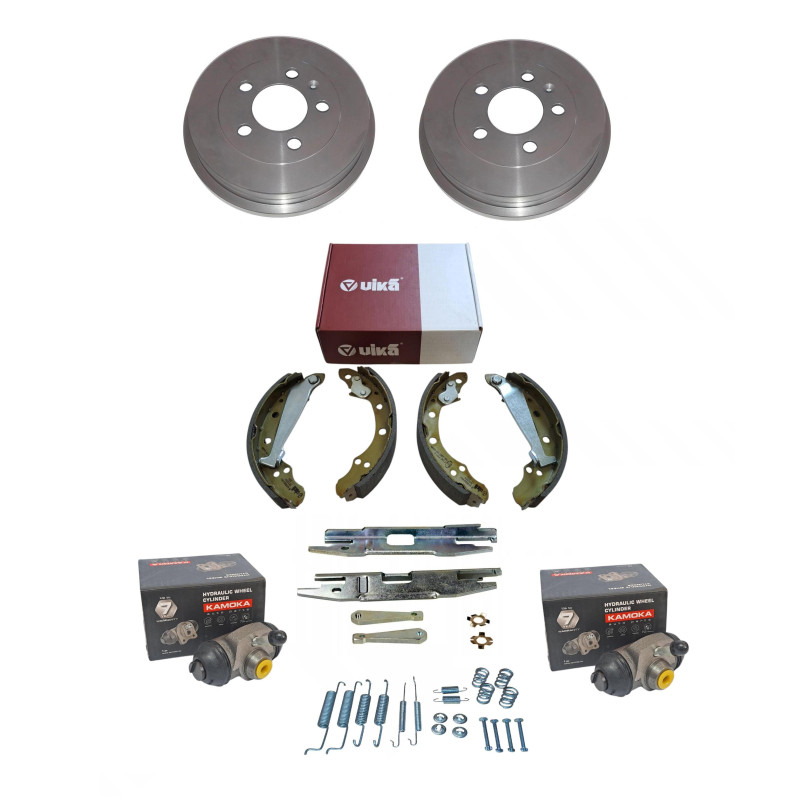 Bębny szczęki sprężynki cylinderki hamulcowe Skoda Fabia VW Polo Ibiza Bębny szczęki sprężynki cylinderki hamulcowe Skoda Fabia VW Polo Ibiza
