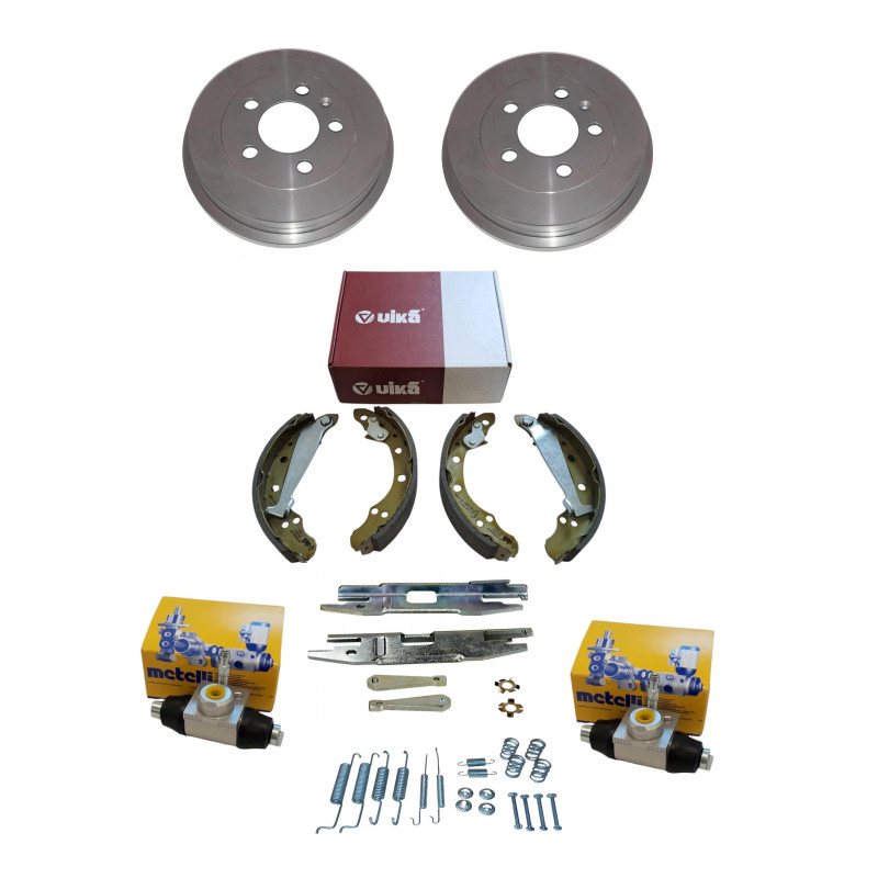 Bębny szczęki sprężynki cylinderki hamulcowe Skoda Fabia VW Polo Ibiza Bębny szczęki sprężynki cylinderki hamulcowe Skoda Fabia VW Polo Ibiza