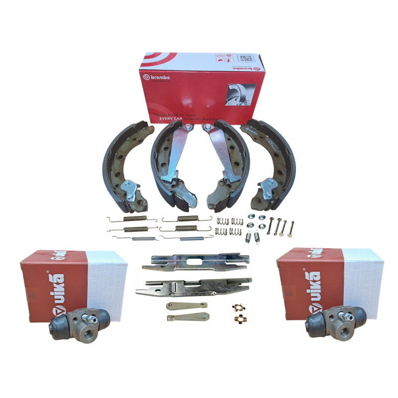 Szczęki sprężynki rozpieraki cylinderki hamulcowe Skoda Fabia VW Polo Szczęki sprężynki rozpieraki cylinderki hamulcowe Skoda Fabia VW Polo