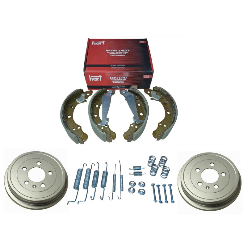 Bębny szczęki sprężynki hamulcowe Skoda Fabia VW Polo Ibiza Cordoba Bębny szczęki sprężynki hamulcowe Skoda Fabia VW Polo Ibiza Cordoba