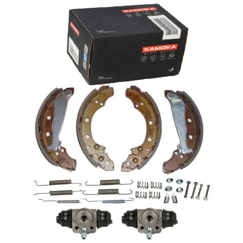 Szczęki hamulcowe sprężynki cylinderki Skoda Fabia I II Felicia VW Polo III Golf III Fox Seat Ibiza Cordoba Szczęki hamulcowe sprężynki cylinderki Skoda Fabia I II Felicia VW Polo III Golf III Fox Seat Ibiza Cordoba