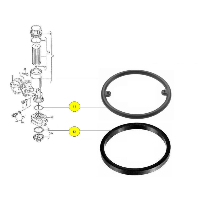 Uszczelka chłodnicy oleju Seat VW Audi FEBI Uszczelka chłodnicy oleju Seat VW Audi FEBI