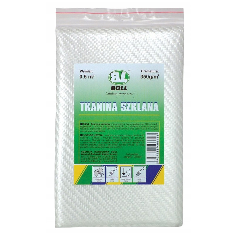 Tkanina szklana 350 g/m2 0,5 m2 Boll Tkanina szklana 350 g/m2 0,5 m2 Boll