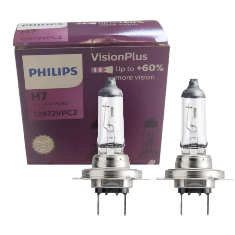 Żarówka żarówki H7 55W Philips +60% 2szt Skoda Fabia Octavia II III Żarówka żarówki H7 55W Philips +60% 2szt Skoda Fabia Octavia II III