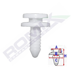 Spinka tapicerska Skoda Fabia Octavia II Roomster Seat Ibiza Leon 10szt
