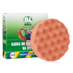 Gąbka polerska profilowana 150 mm na rzep średnia - pomarańczowa