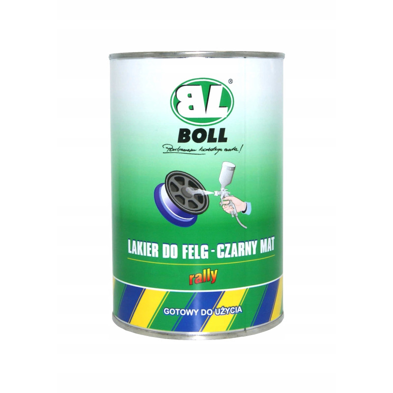 Lakier do felg w puszce samochodowy czarny mat 1 L