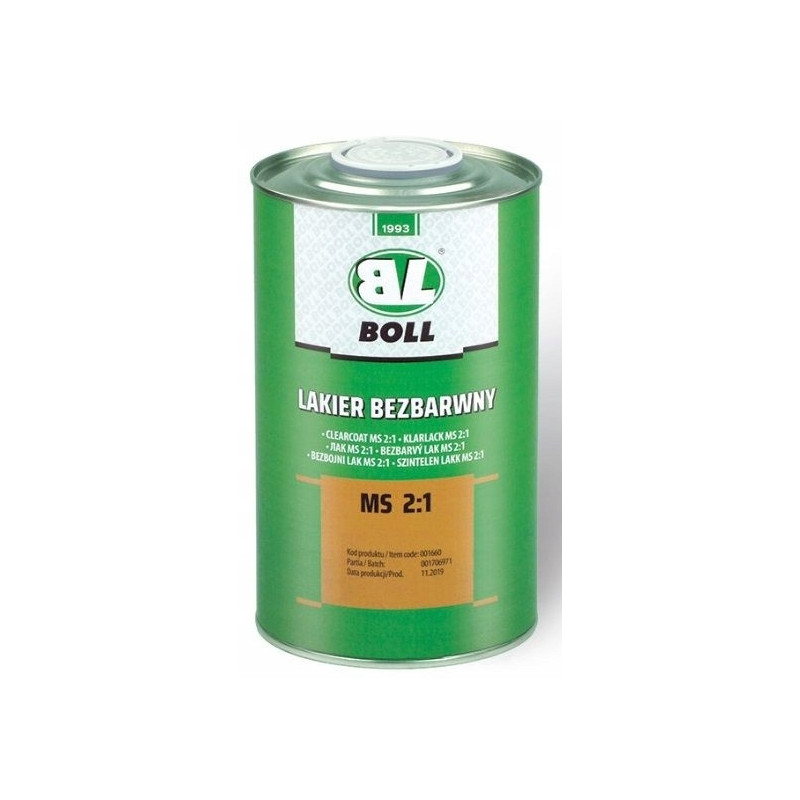 Lakier bezbarwny w puszce ms 2:1 1 L