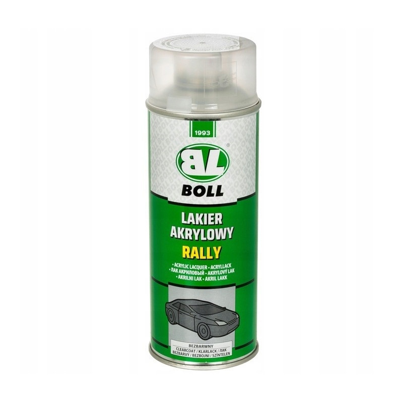 Lakier akrylowy bezbarwny spray Rally 400ml firmy BOLL Lakier akrylowy bezbarwny spray Rally 400ml firmy BOLL