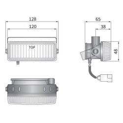 Lampa przeciwmgielna przeciwmgłowa biała H3 12V WESEM Fiat Seicento HM3.26405
