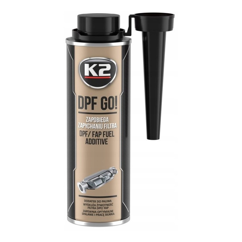 K2 DPF FAP GO! Dodatek do paliwa ochrony filtra 250 ml K2 DPF FAP GO! Dodatek do paliwa ochrony filtra 250 ml