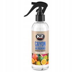 K2 Cayon Fresh Citrus Spray sprey zapach samochodowy cytrusowy 250 ml