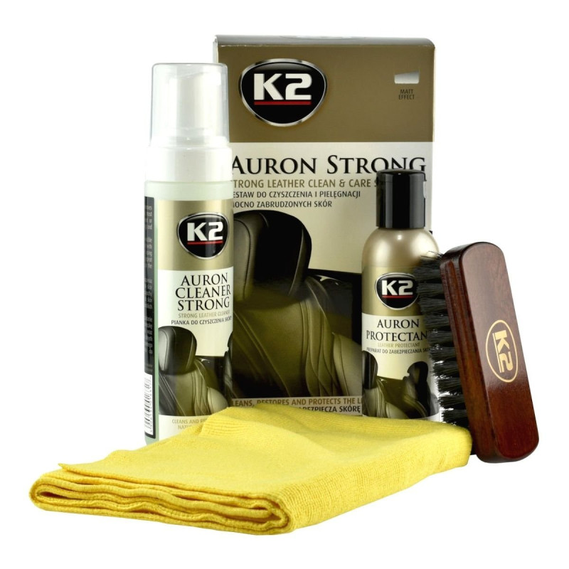 K2 AURON STRONG Zestaw czyszczący do mocno zabrudzonej skóry K2 AURON STRONG Zestaw czyszczący do mocno zabrudzonej skóry