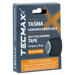 TECMAXX Gumowa taśma samowulkanizująca czarna - 19 mm x 10 m