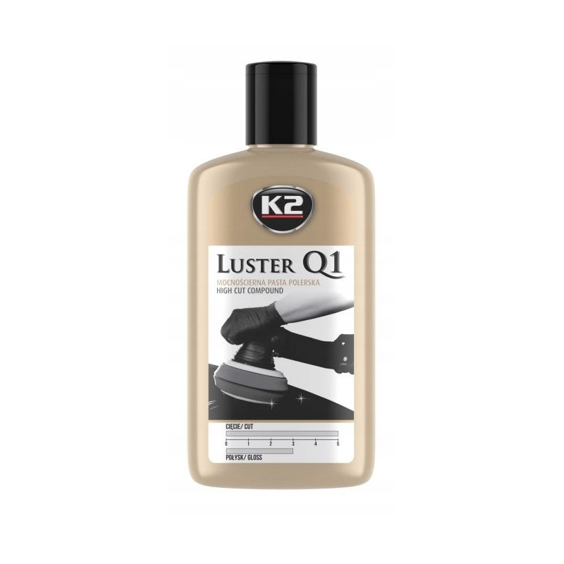K2 LUSTER Q 1 Pasta polerska mocno ścierna biała 250g K2 LUSTER Q 1 Pasta polerska mocno ścierna biała 250g