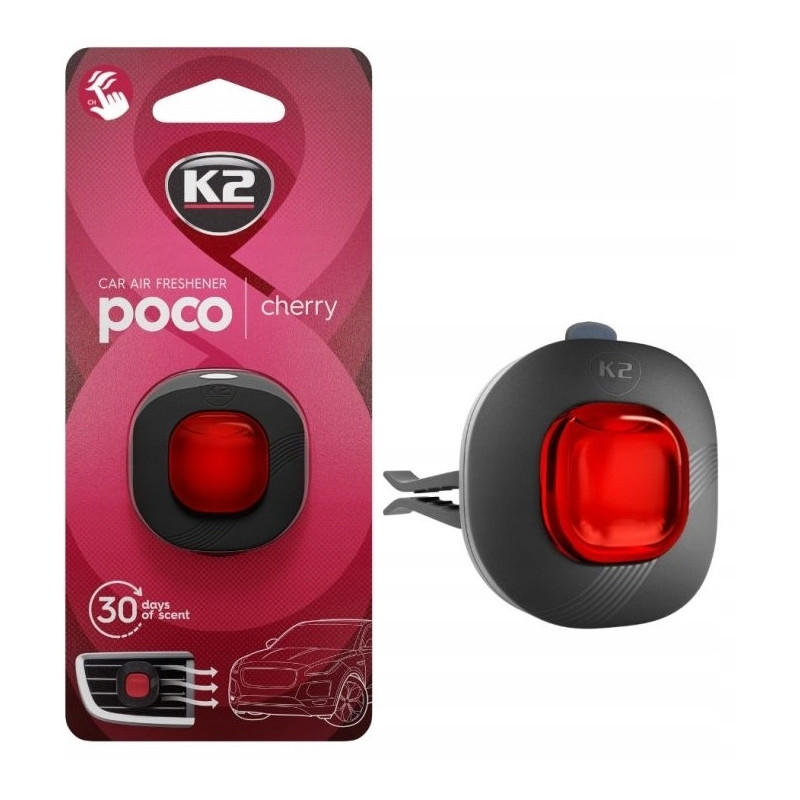K2 Zapach samochodowy do samochodu auta w kratkę POCO CHERRY wisnia K2 Zapach samochodowy do samochodu auta w kratkę POCO CHERRY wisnia