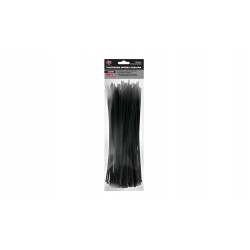 Opaski zaciskowe plastikowe - czarne 3,6 mm x 300mm 100 sztuk