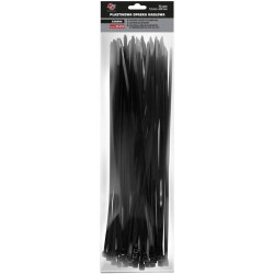 Opaski zaciskowe plastikowe - czarne 7,6mm X 450 50sztuk