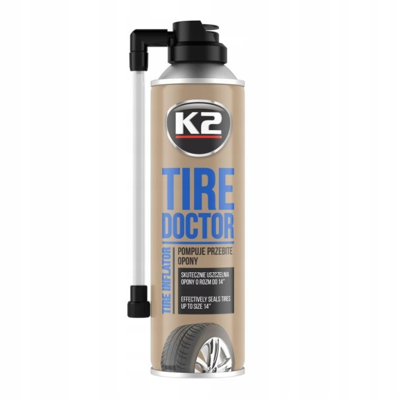 K2 Tire Doktor Areozol pompka sprey spray do opon 400 ml